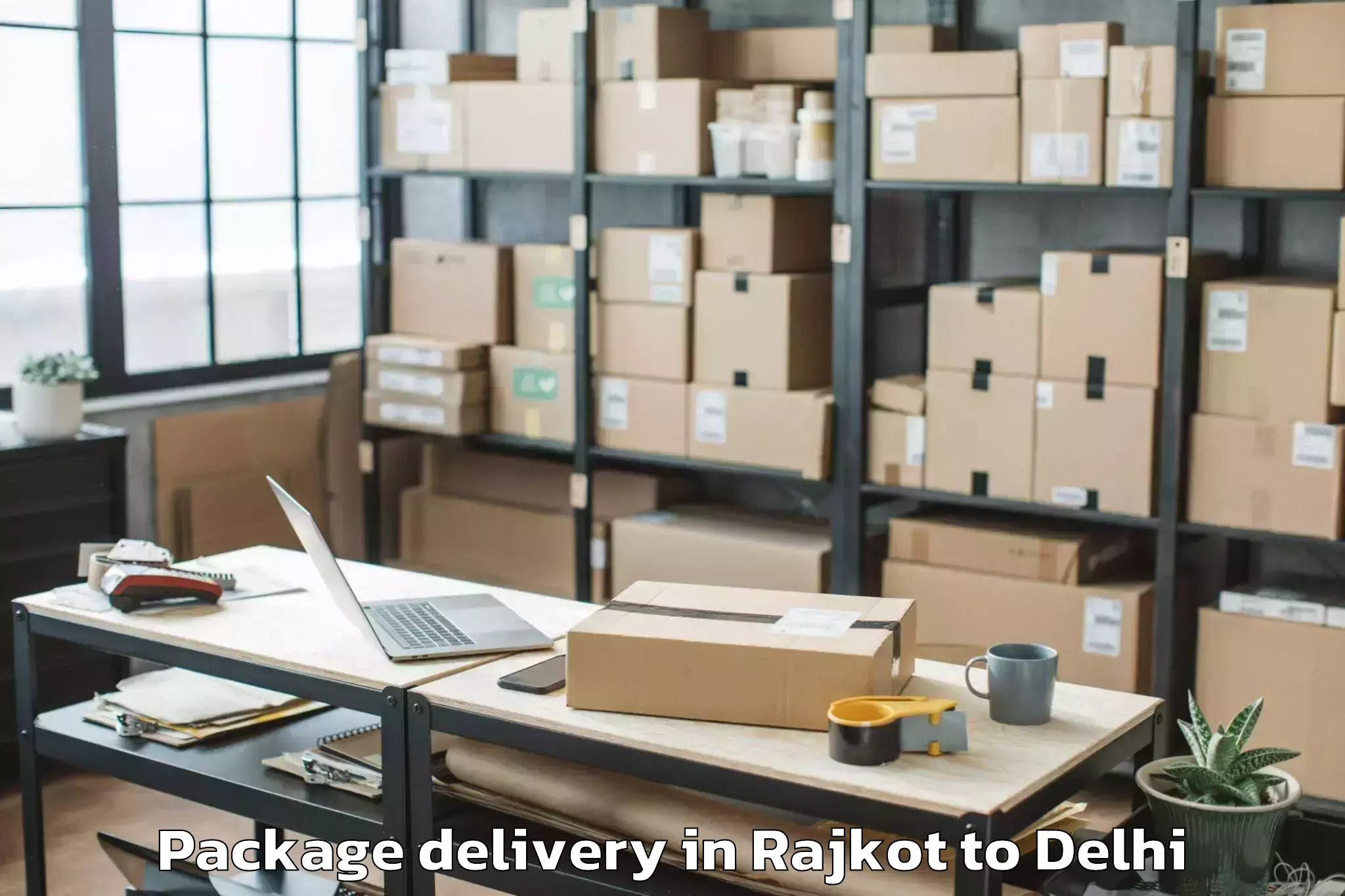 Expert Rajkot to University Of Delhi Package Delivery